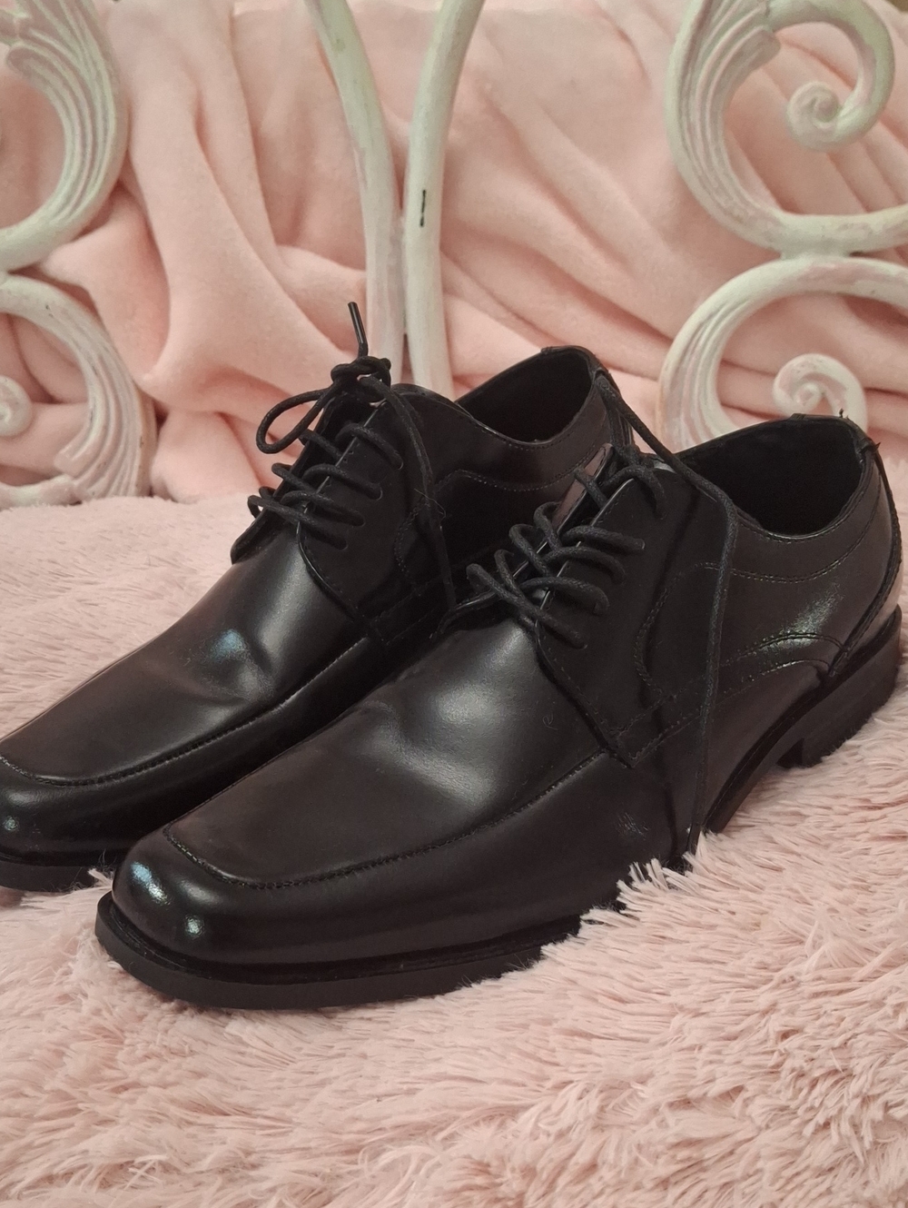 STACY ADAMS OXFORDS Men's Black Lace-Up  Dress Shoes NWOB